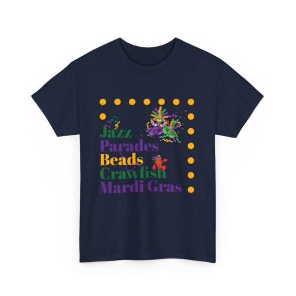 Mardi Gras T-Shirt, Crawfish Beads Jazz Tee, Unisex Cotton Shirt, Fat Tuesday Parade Top, Louisiana Party Wear - Image 24