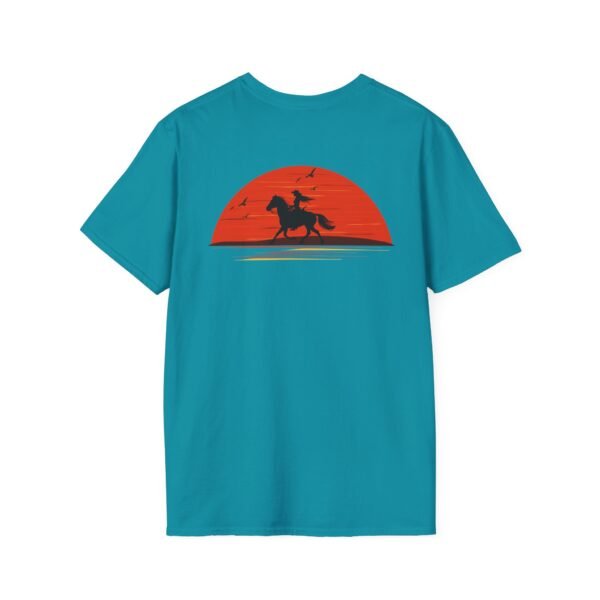 Outsider woman on horse Softstyle T-Shirt - Image 32