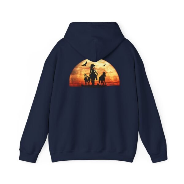 Sunset Western Woman Hoodie, Horse Lover Gift, Cowgirl Apparel, Ranch Life Pullover, Equestrian Wear, Country Sunset Sweatshirt - Image 35