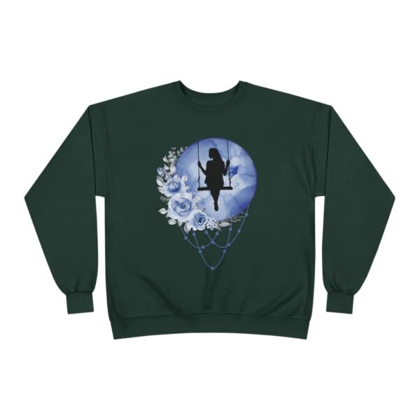 Full Moon Lady Swing Eco Sweatshirt, Moonlit Night Jumper, Nature Lover Gift, Sustainable Crewneck Pullover, Halloween Costume, Boho Chic - Image 2