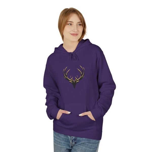 Deer Antlers Midweight Softstyle  Unisex Fleece Hoodie - Image 28