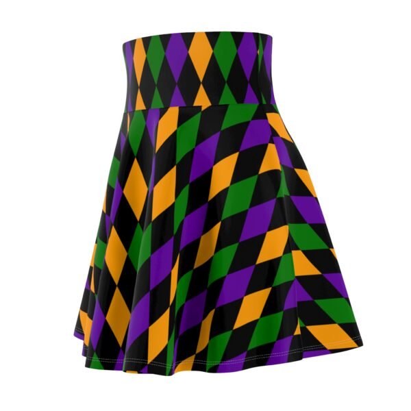 Women's Mardi Gras pattern Skater Skirt - Image 10