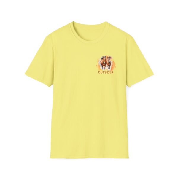 Outsider horse lover unisex Softstyle T-Shirt - Image 13