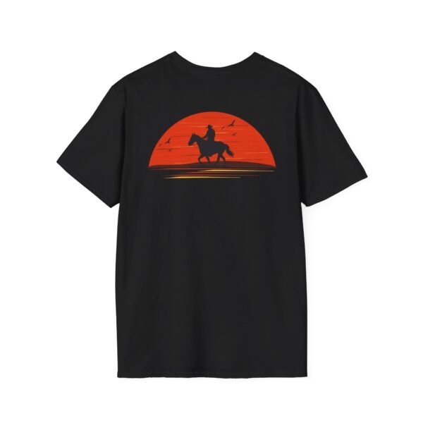 Men's horse riding into the Softstyle T-Shirt - Image 5