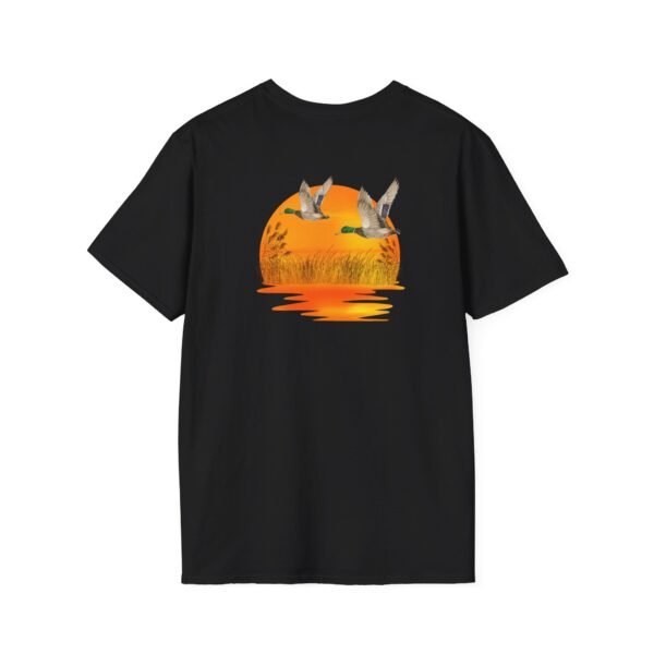 Outsider ducks at sunset Softstyle unisex T-Shirt - Image 7