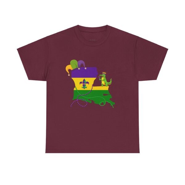 Mardi Gras Louisiana State Graphic Unisex Tee - Image 15