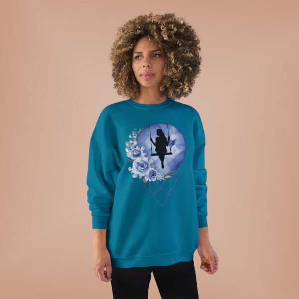 Full Moon Lady Swing Eco Sweatshirt, Moonlit Night Jumper, Nature Lover Gift, Sustainable Crewneck Pullover, Halloween Costume, Boho Chic - Image 15