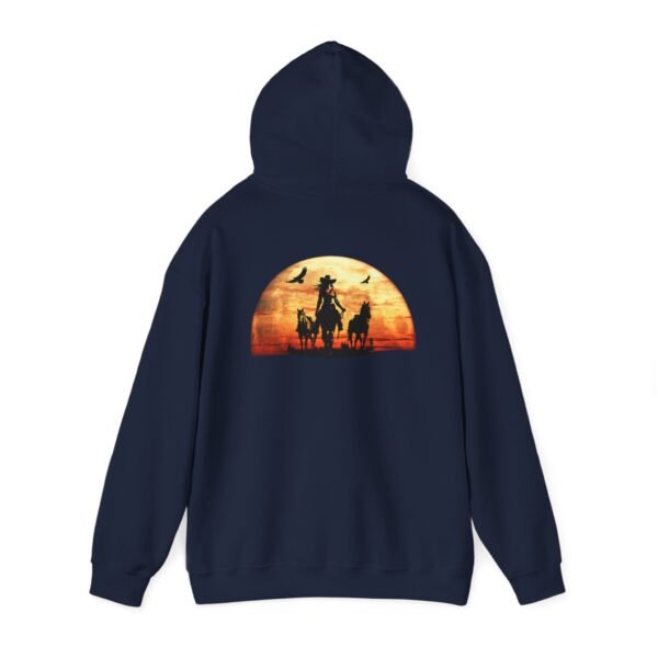Sunset Western Woman Hoodie, Horse Lover Gift, Cowgirl Apparel, Ranch Life Pullover, Equestrian Wear, Country Sunset Sweatshirt - Image 36