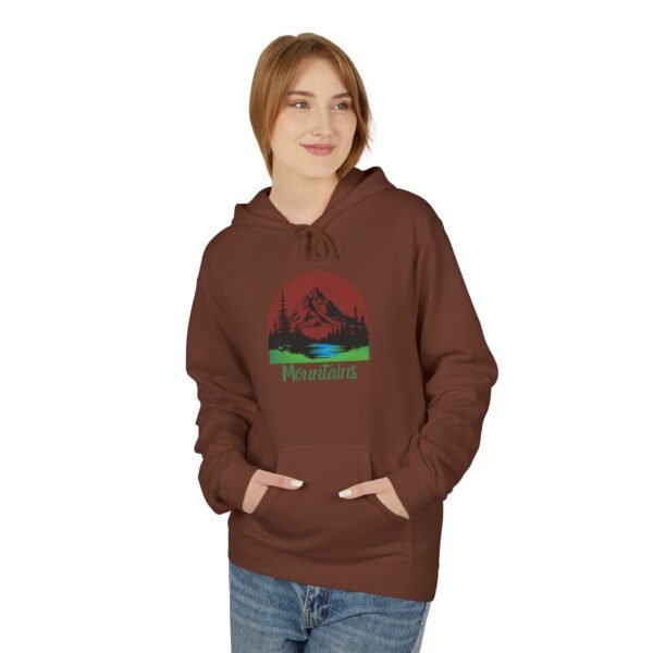 Mountains Midweight Softstyle Unisex Fleece Hoodie - Image 12