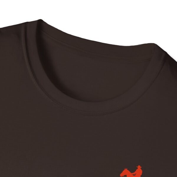 Men's horse riding into the Softstyle T-Shirt - Image 8