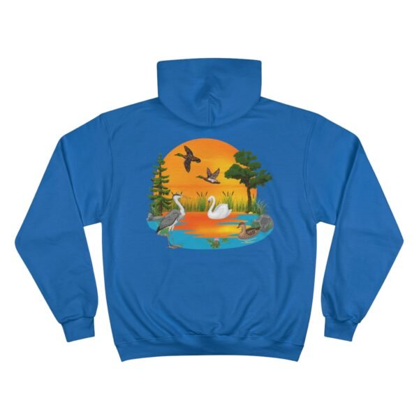 Southern Wildlife Champion Hoodie - Lake with Ducks Design - Image 22