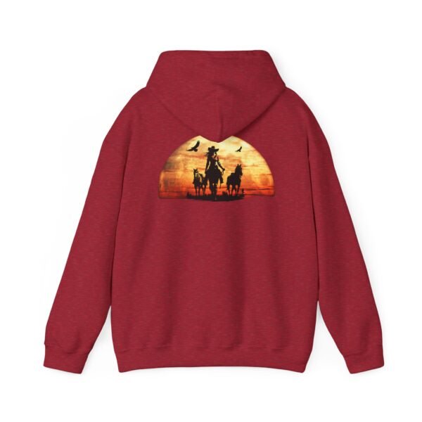Sunset Western Woman Hoodie, Horse Lover Gift, Cowgirl Apparel, Ranch Life Pullover, Equestrian Wear, Country Sunset Sweatshirt - Image 39