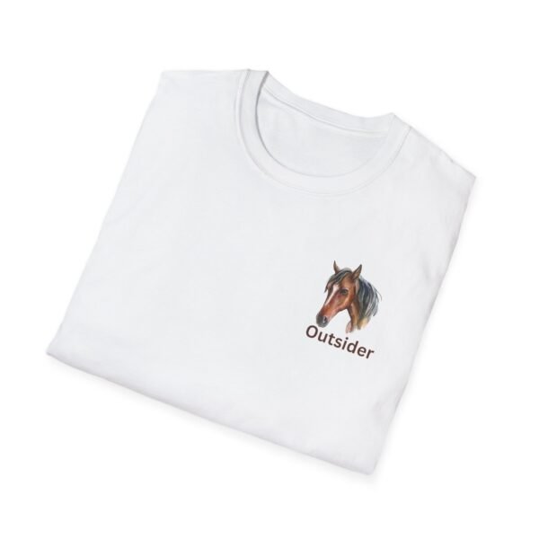 Outsider horse lovers unisex Softstyle T-Shirt - Image 4