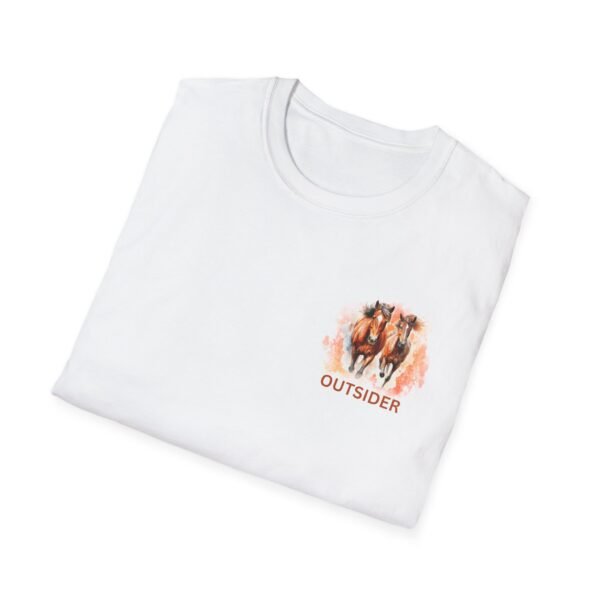Outsider horse lover unisex Softstyle T-Shirt - Image 8