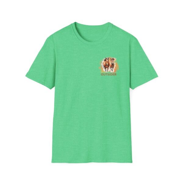 Outsider horse lover unisex Softstyle T-Shirt - Image 21