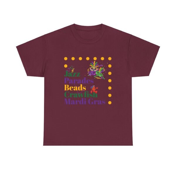 Mardi Gras T-Shirt, Crawfish Beads Jazz Tee, Unisex Cotton Shirt, Fat Tuesday Parade Top, Louisiana Party Wear - Image 14