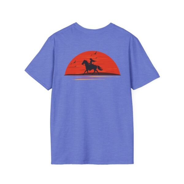 Outsider woman on horse Softstyle T-Shirt - Image 40