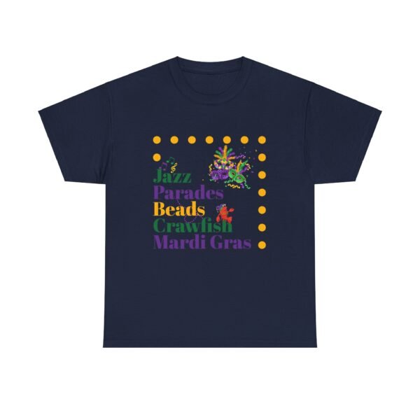 Mardi Gras T-Shirt, Crawfish Beads Jazz Tee, Unisex Cotton Shirt, Fat Tuesday Parade Top, Louisiana Party Wear - Image 22