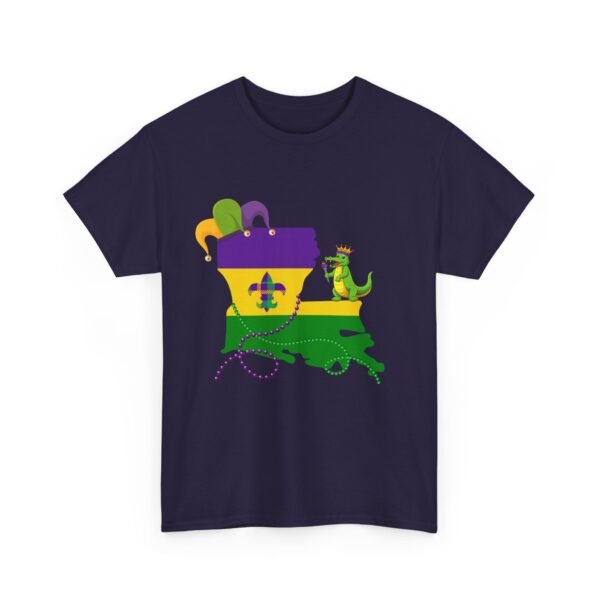 Mardi Gras Louisiana State Graphic Unisex Tee - Image 4