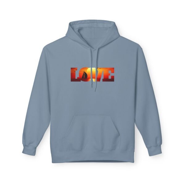 Hoodie, Love Frame Sunset Sailing Graphic, Gifts for Nature Lovers, Cozy Sweatshirt, Nautical Apparel, Beachwear, Unisex Outerwear - Image 13