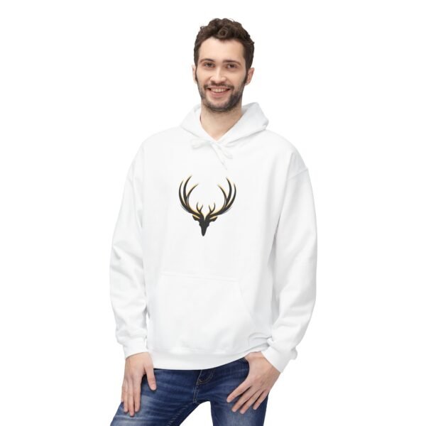 Deer Antlers Midweight Softstyle  Unisex Fleece Hoodie