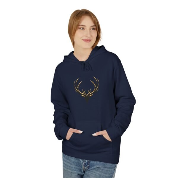 Deer Antlers Midweight Softstyle  Unisex Fleece Hoodie - Image 24