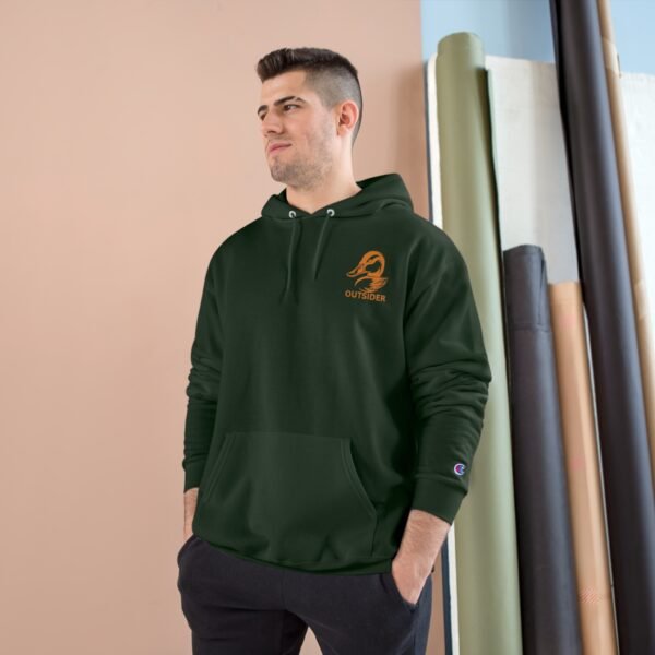 Outdoor Champion Hoodie - Ducks Flying Over Sunset Design for Wildlife and Outdoor Lovers - Image 15