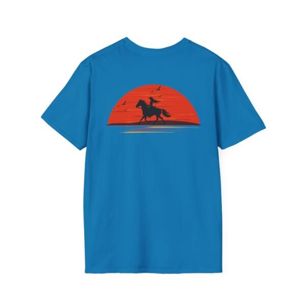 Outsider woman on horse Softstyle T-Shirt - Image 48