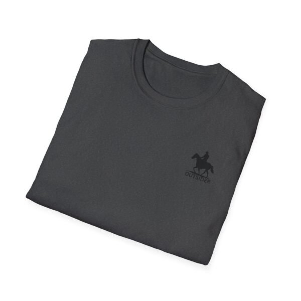 Men's horse riding into sunset Softstyle T-Shirt - Image 34