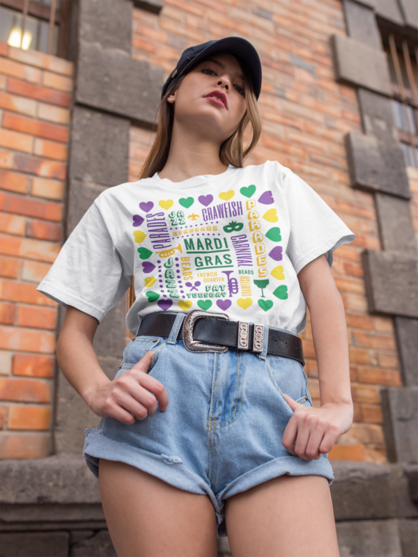 Mardi Gras Tshirt, Fat Tuesday Unisex Tee, Carnival Shirt, Festival Top - Image 3