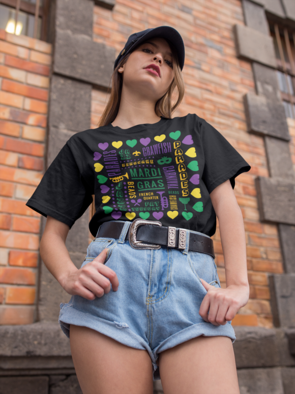 Mardi Gras Tshirt, Fat Tuesday Unisex Tee, Carnival Shirt, Festival Top - Image 4