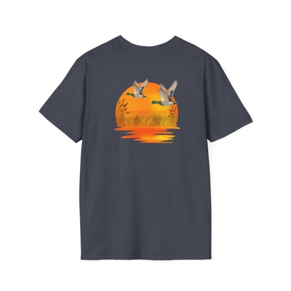 Outsider ducks at sunset Softstyle unisex T-Shirt - Image 34