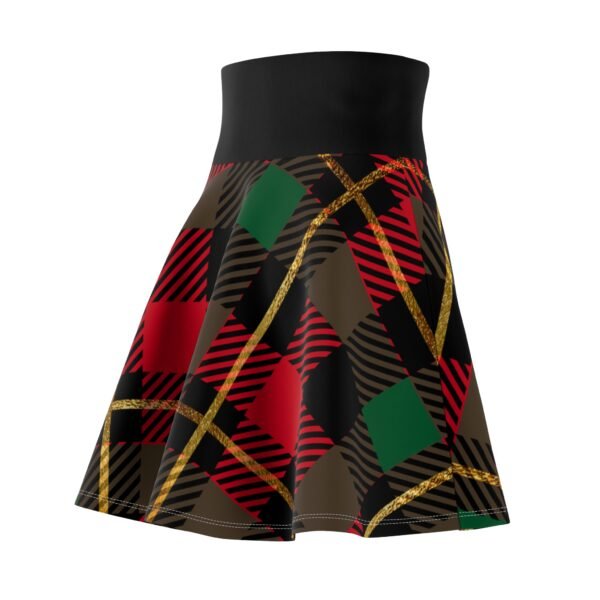 Christmas Plaid Skater Skirt - Image 7