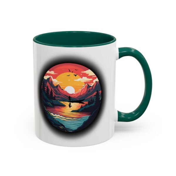 Colorful fishing at sunset Mug, 11oz - Image 18