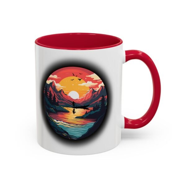 Colorful fishing at sunset Mug, 11oz - Image 38