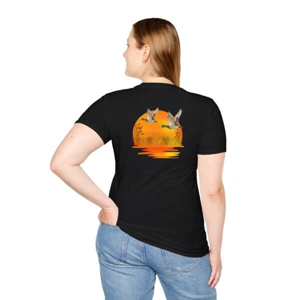 Outsider ducks at sunset Softstyle unisex T-Shirt - Image 2
