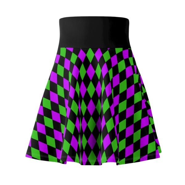 Mardi Gras Skater Skirt, Fun Carnival Pattern Circle Mini Skirt, Women's Apparel, Party Outfit, Festive Fashion Wear - Image 7