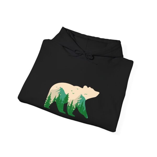 Mountain bear  Heavy Blend unisex Hooded Sweatshirt - Image 4