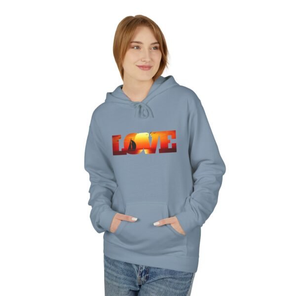 Hoodie, Love Frame Sunset Sailing Graphic, Gifts for Nature Lovers, Cozy Sweatshirt, Nautical Apparel, Beachwear, Unisex Outerwear - Image 15