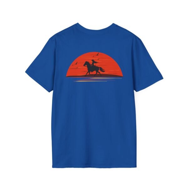 Outsider woman on horse Softstyle T-Shirt - Image 52