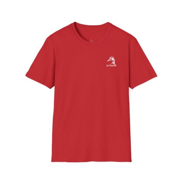 Outsider ducks at sunset Softstyle unisex T-Shirt - Image 37