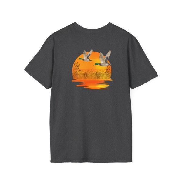 Outsider ducks at sunset Softstyle unisex T-Shirt - Image 22
