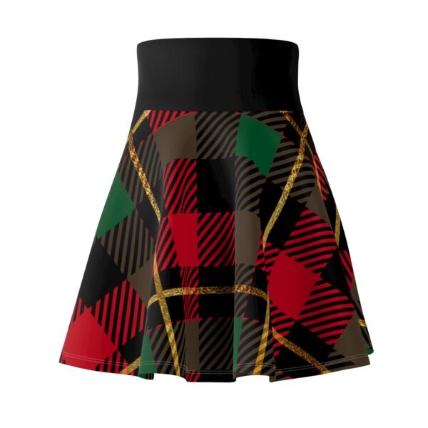 Christmas Plaid Skater Skirt - Image 5