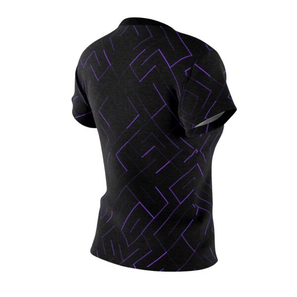 Black and Purple Women's Tee, Graphic Cut and Sew Shirt, Unique Ladies Top, Trendy Casual Wear, Stylish Feminine T-Shirt - Image 6