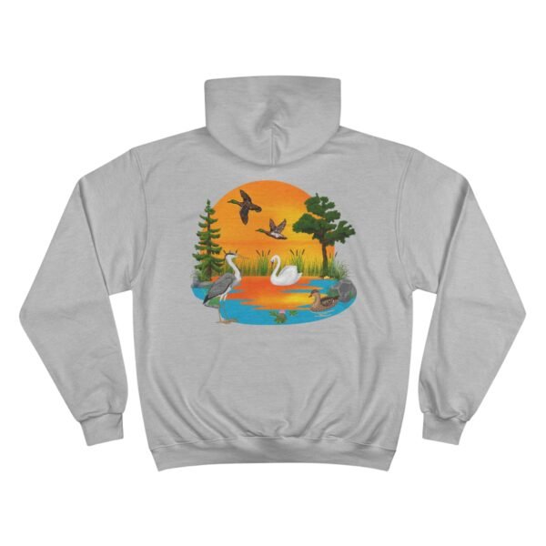 Southern Wildlife Champion Hoodie - Lake with Ducks Design - Image 10