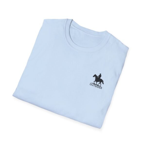 Men's horse riding into sunset Softstyle T-Shirt - Image 42
