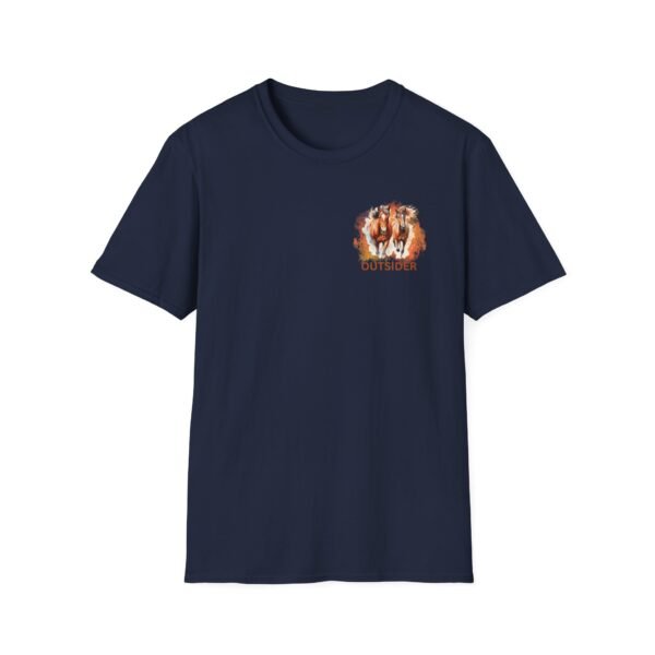 Outsider horse lover unisex Softstyle T-Shirt - Image 41