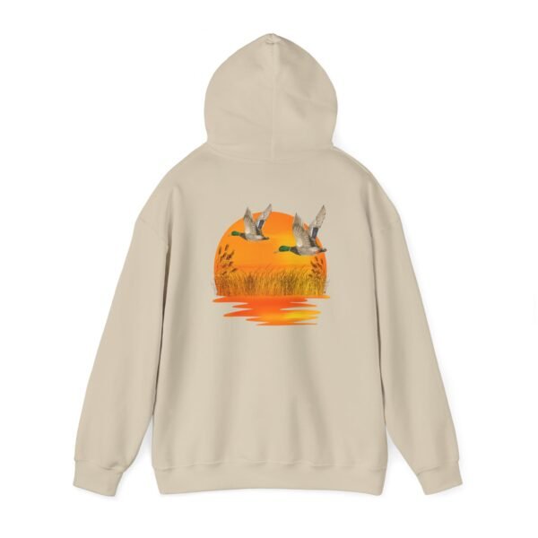 Ducks Over Sunset Outsider hoodie - wildlife lover hooded sweatshirt - Image 15