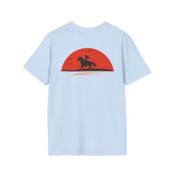 Outsider woman on horse Softstyle T-Shirt - Image 36