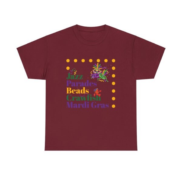 Mardi Gras T-Shirt, Crawfish Beads Jazz Tee, Unisex Cotton Shirt, Fat Tuesday Parade Top, Louisiana Party Wear - Image 30